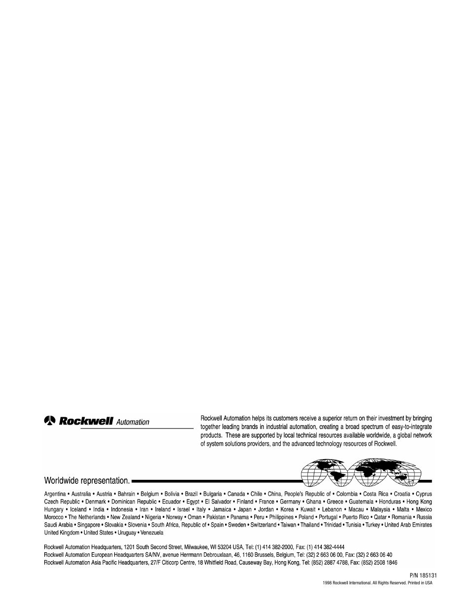 Rockwell Automation 2364 Bus Indicator PCB Replacement User Manual | Page 4 / 4