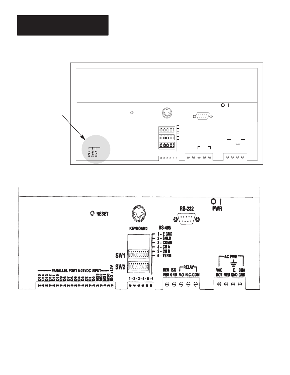 The remote i/o connector, Allen-bradley, Remote i/o port | Rockwell Automation 2706 DL40 HARDWARE USER MANUAL User Manual | Page 127 / 171