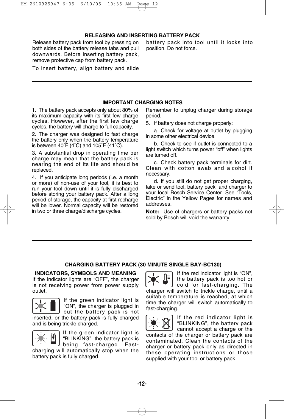 Bosch 1645-24 User Manual | Page 12 / 48