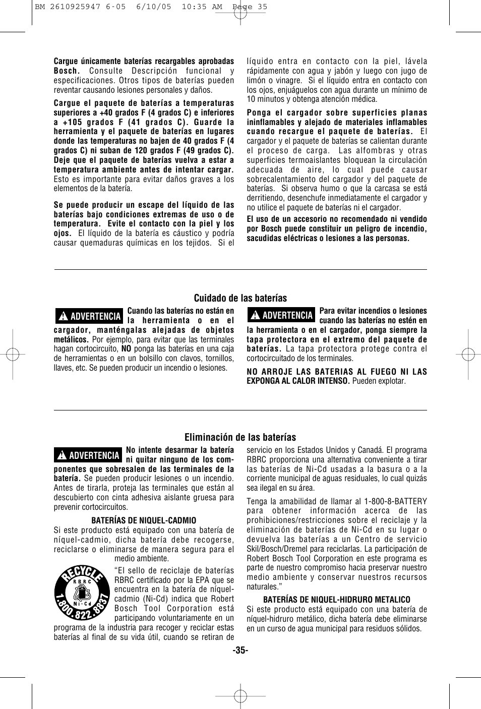 Bosch 1645-24 User Manual | Page 35 / 48