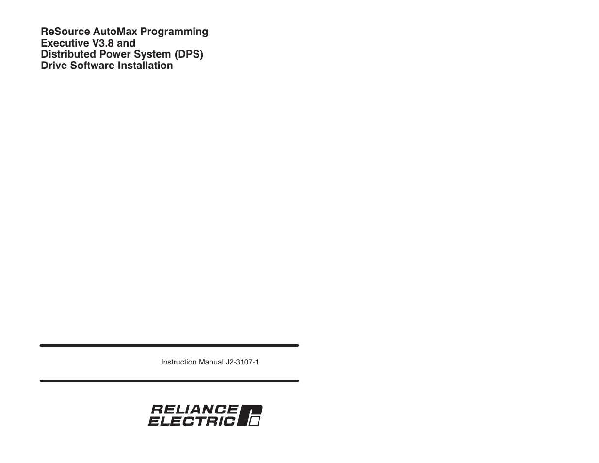 Rockwell Automation 57C600 AutoMax Programming Exec V3.8 (+ Regulators) Install User Manual | 30 pages