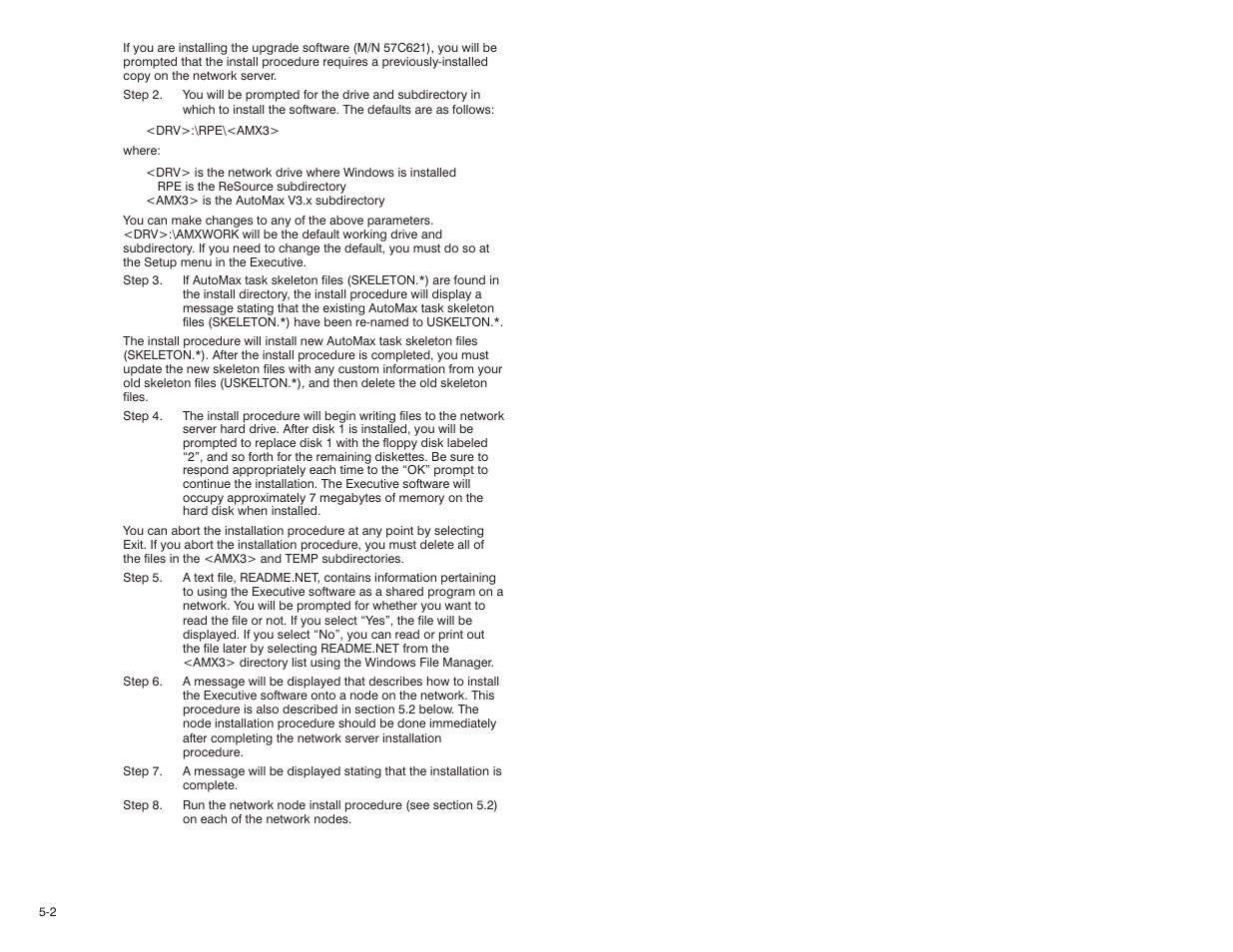 Rockwell Automation 57C600 AutoMax Programming Exec V3.8 (+ Regulators) Install User Manual | Page 14 / 30