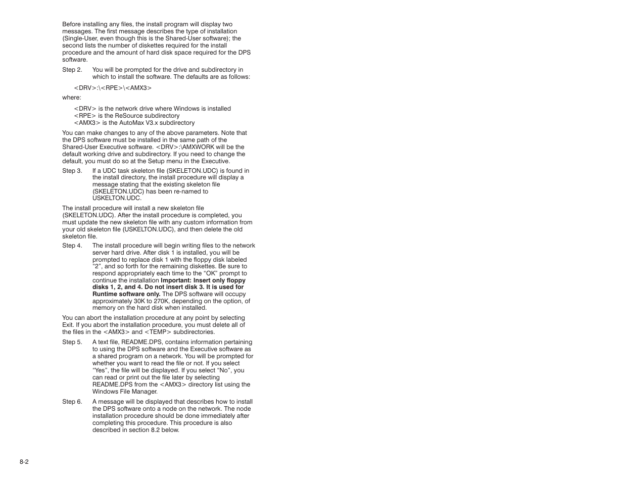 Rockwell Automation 57C600 AutoMax Programming Exec V3.8 (+ Regulators) Install User Manual | Page 22 / 30