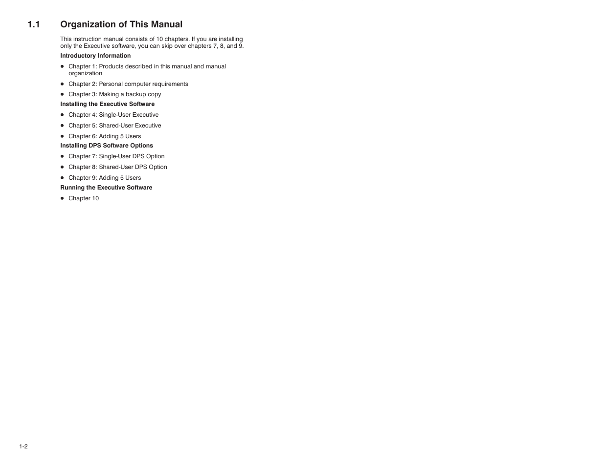 1 organization of this manual | Rockwell Automation 57C600 AutoMax Programming Exec V3.8 (+ Regulators) Install User Manual | Page 6 / 30