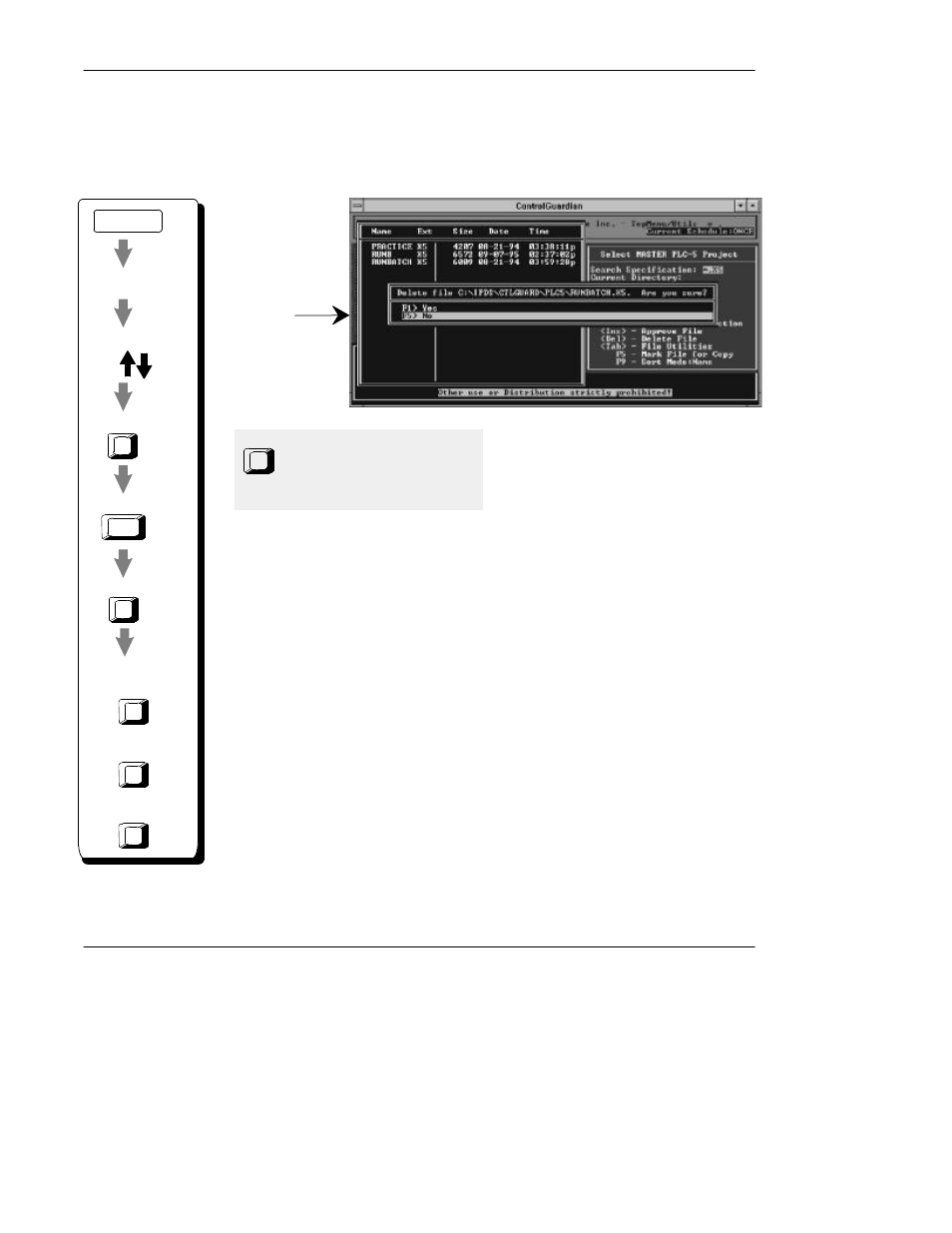 Deletingfiles, Deleting files | Rockwell Automation 9330-CC ControlGuardian User's Guide User Manual | Page 105 / 176