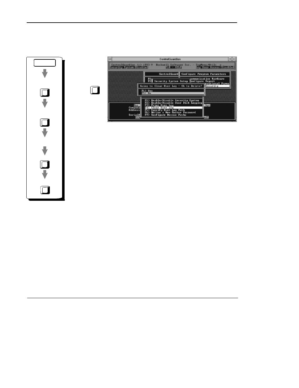 Preface, Clearing the user log | Rockwell Automation 9330-CC ControlGuardian User's Guide User Manual | Page 127 / 176