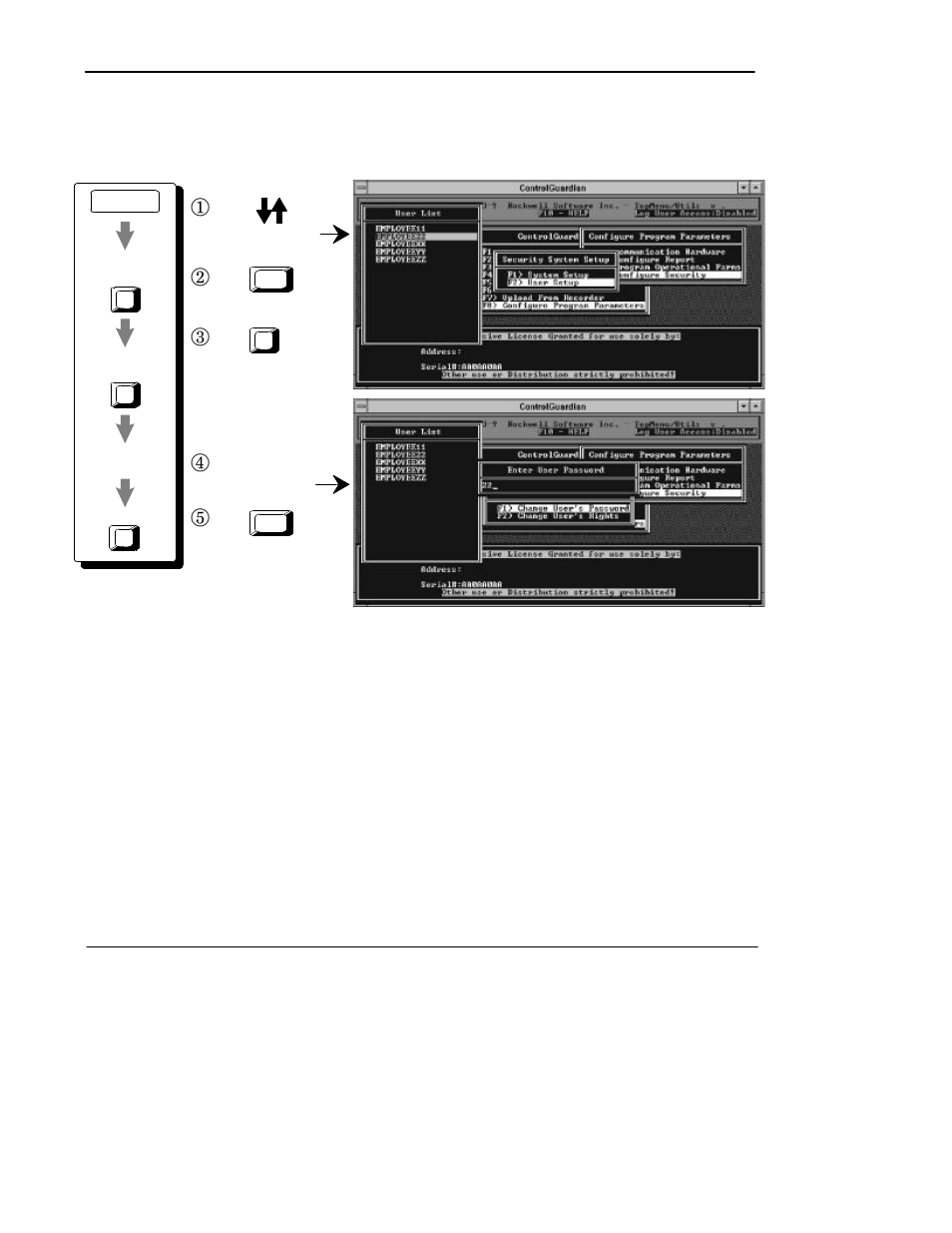 Changinguserpasswords, Changing user passwords, Preface | Rockwell Automation 9330-CC ControlGuardian User's Guide User Manual | Page 131 / 176