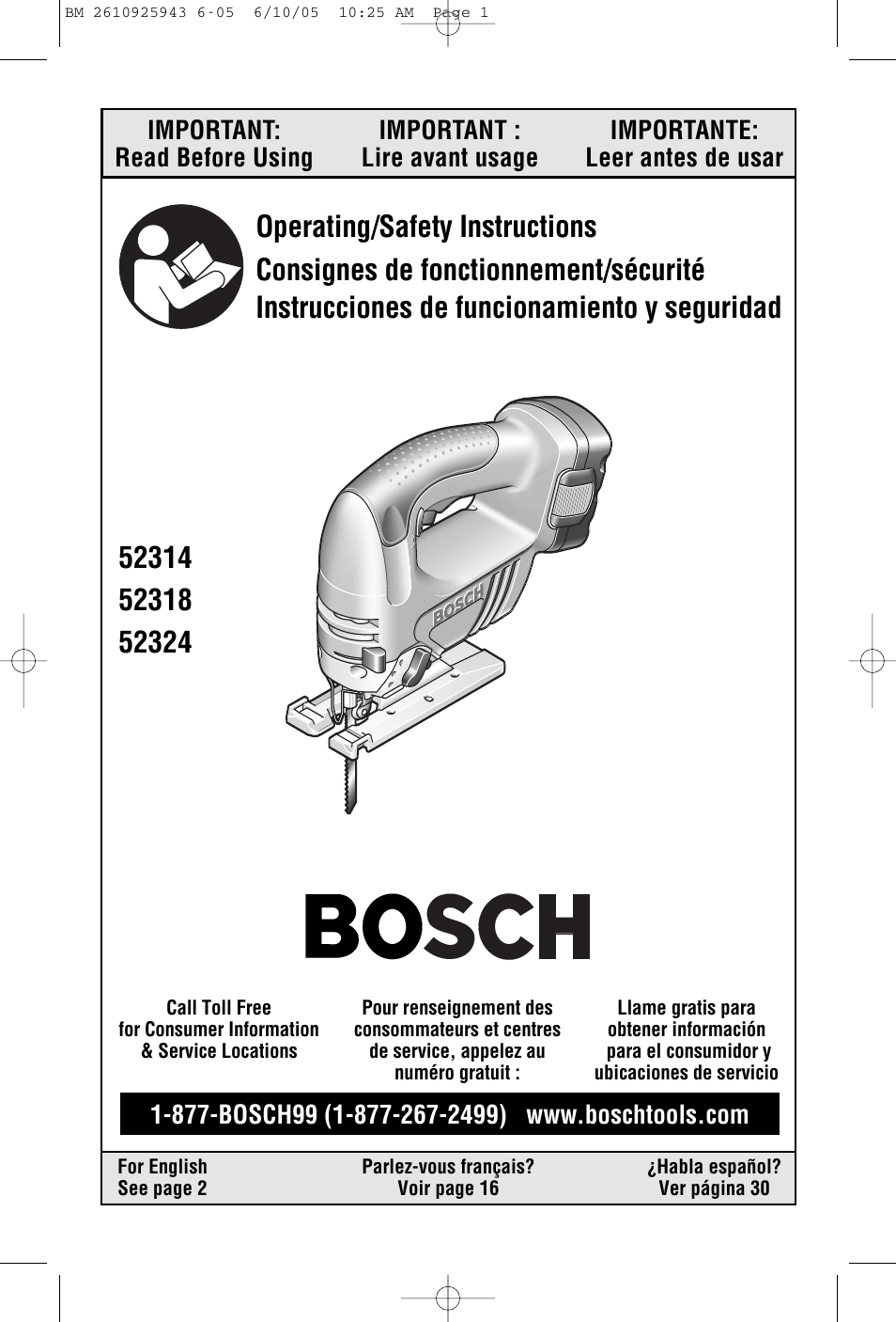 Bosch 52318 User Manual | 44 pages