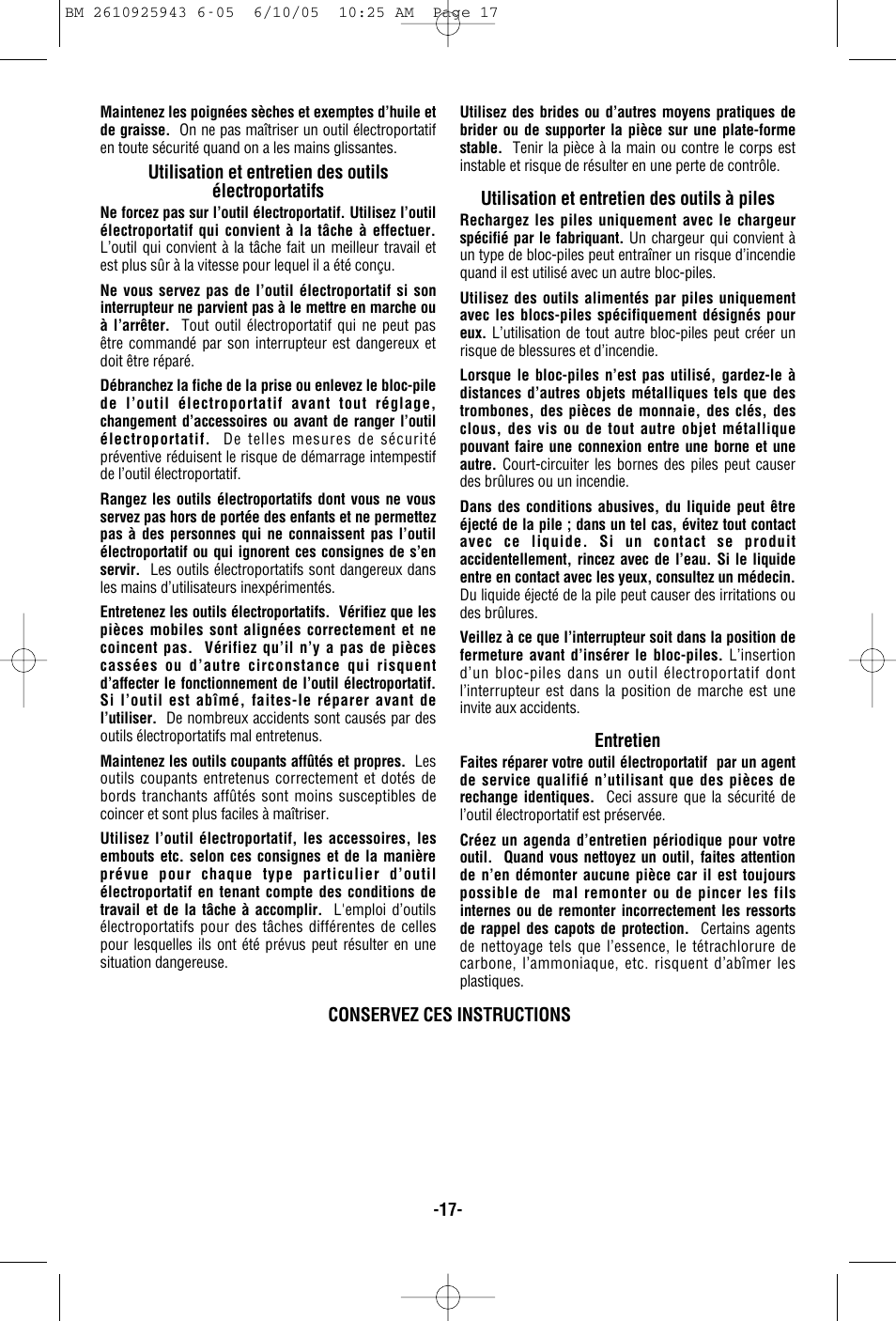 Bosch 52318 User Manual | Page 17 / 44