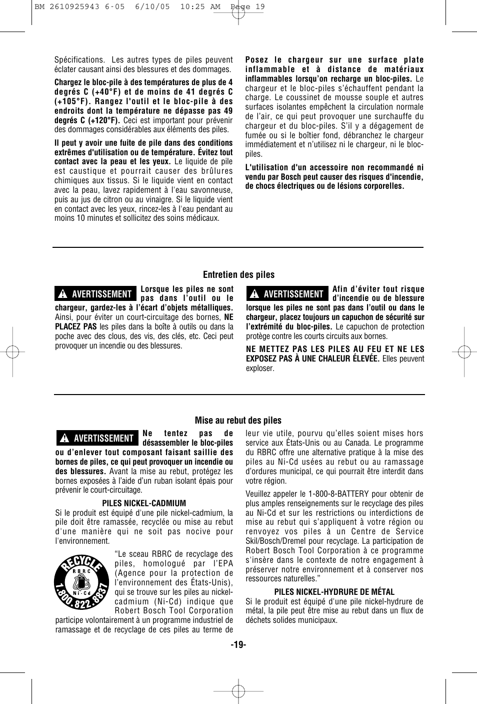 Bosch 52318 User Manual | Page 19 / 44