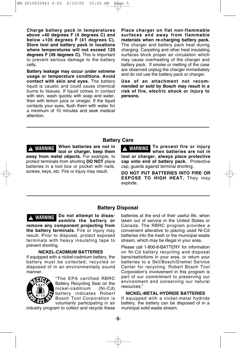 Bosch 52318 User Manual | Page 5 / 44