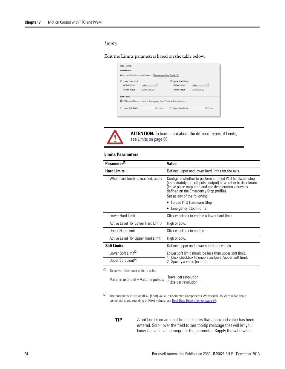 Limits | Rockwell Automation 2080-LC50 Micro830 and Micro850 Programmable Controllers User Manual User Manual | Page 108 / 270