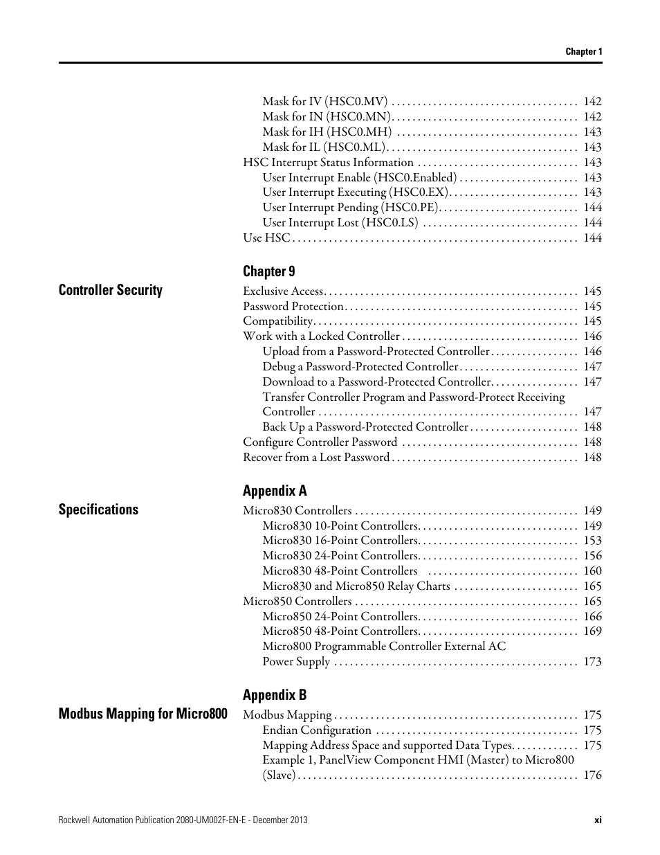Rockwell Automation 2080-LC50 Micro830 and Micro850 Programmable Controllers User Manual User Manual | Page 11 / 270