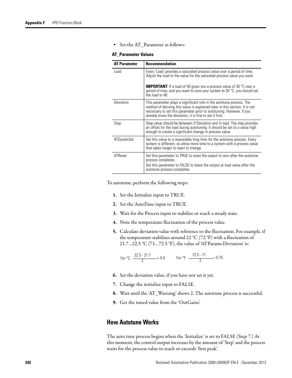 How autotune works | Rockwell Automation 2080-LC50 Micro830 and Micro850 Programmable Controllers User Manual User Manual | Page 258 / 270