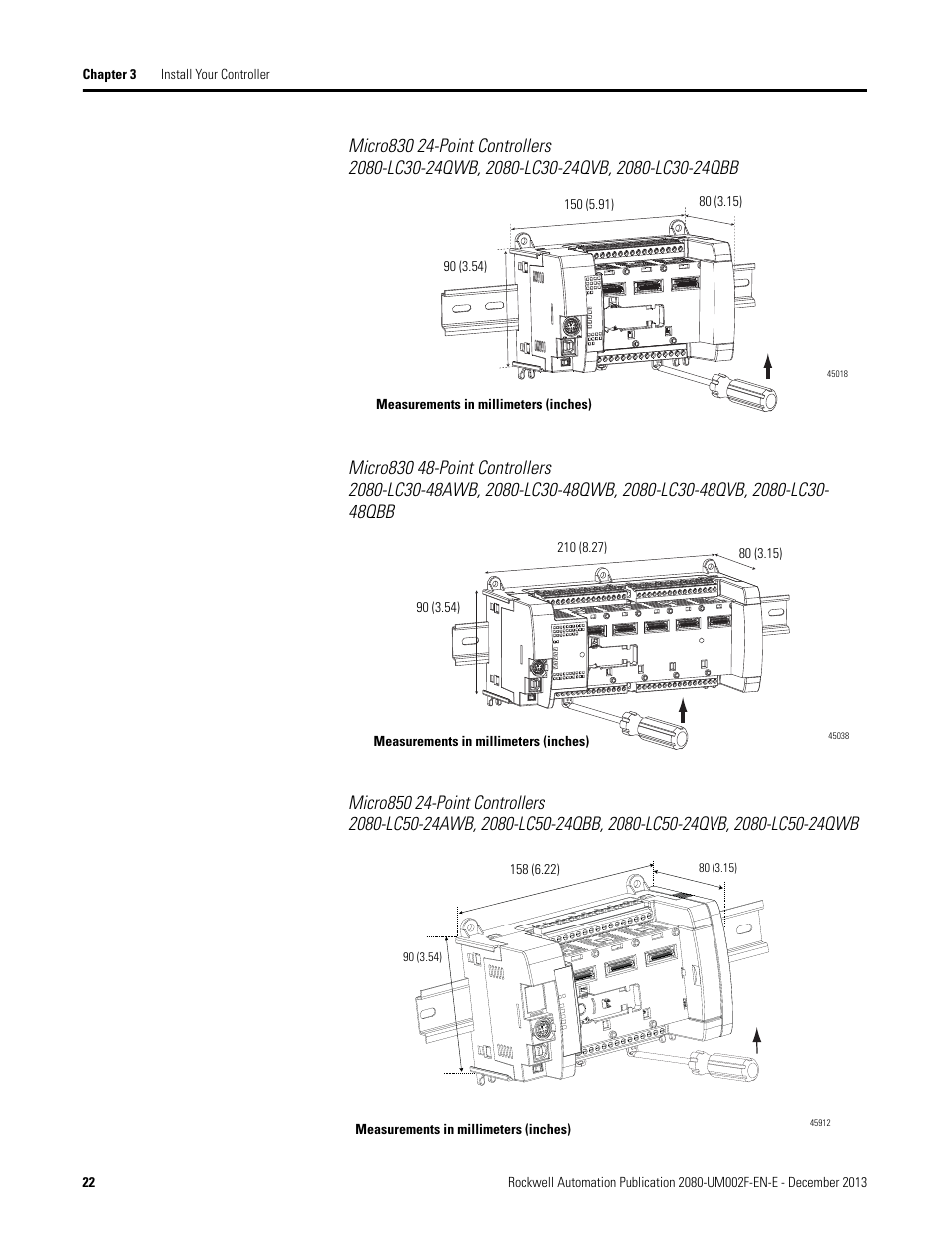 Rockwell Automation 2080-LC50 Micro830 and Micro850 Programmable Controllers User Manual User Manual | Page 36 / 270