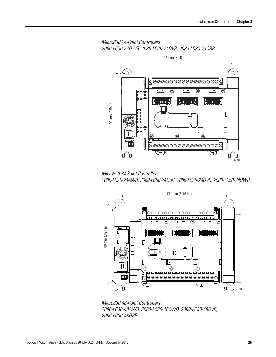 Rockwell Automation 2080-LC50 Micro830 and Micro850 Programmable Controllers User Manual User Manual | Page 39 / 270