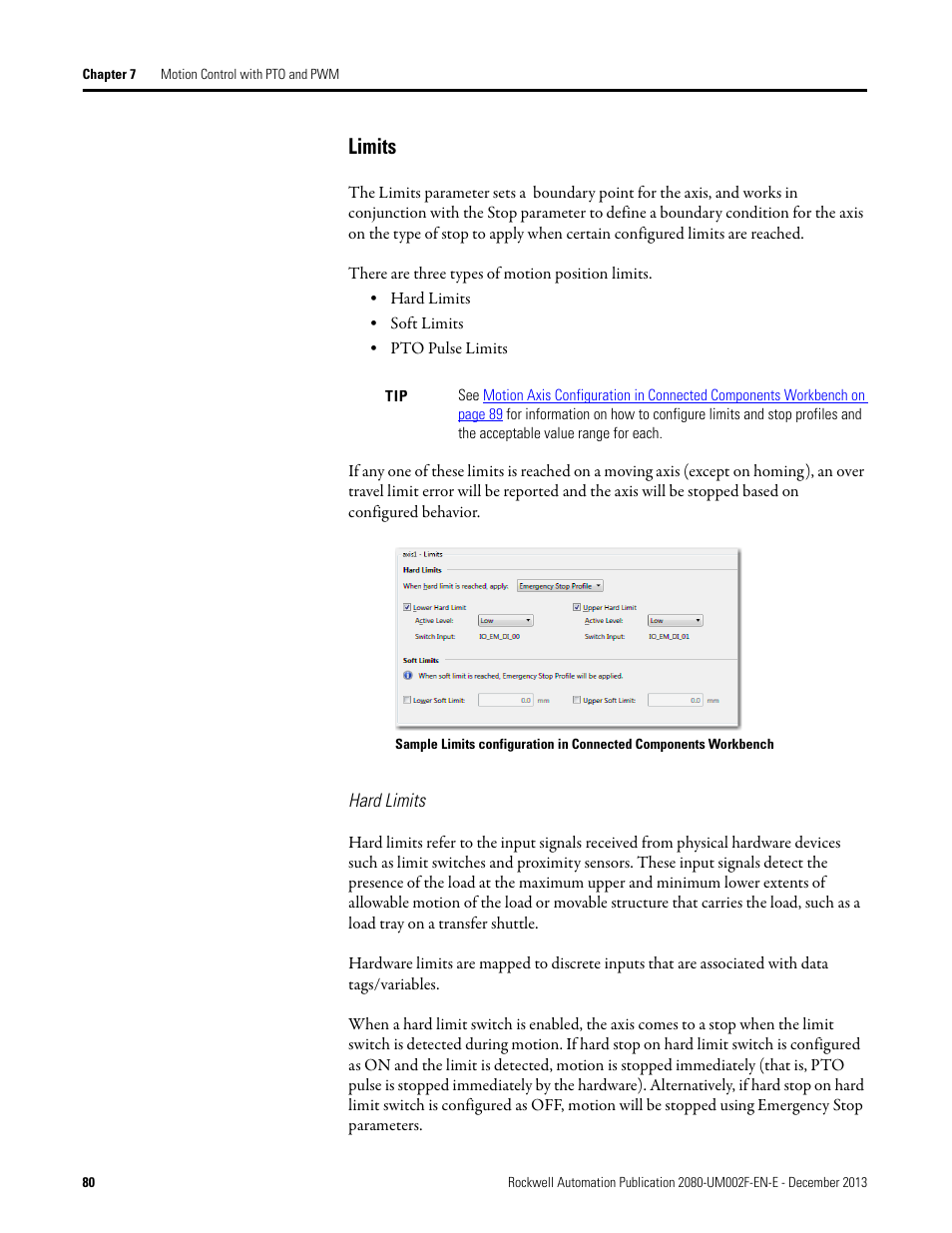 Limits, Hard limits | Rockwell Automation 2080-LC50 Micro830 and Micro850 Programmable Controllers User Manual User Manual | Page 94 / 270