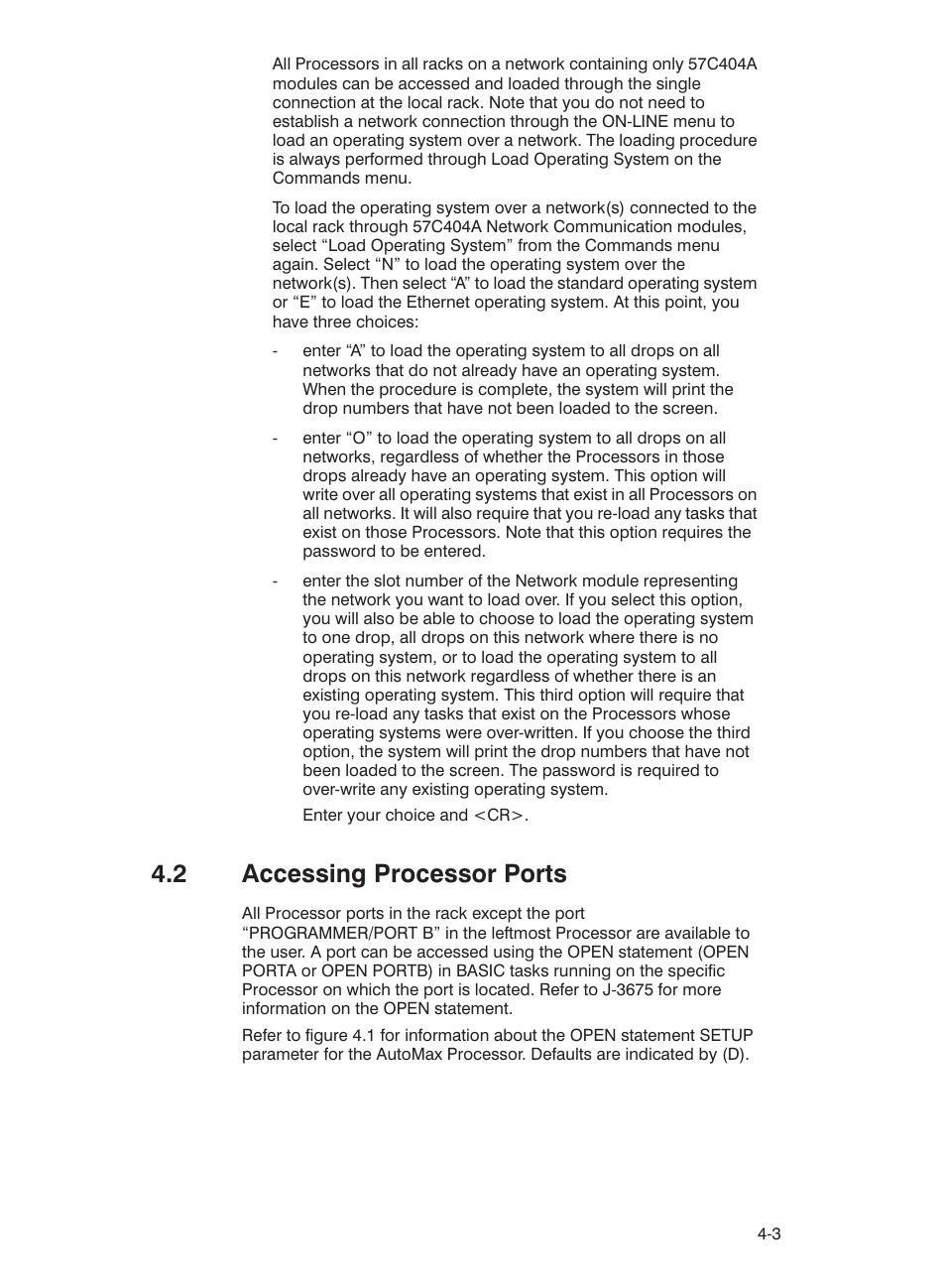 2 accessing processor ports | Rockwell Automation 57C435 Processor Module, AutoMax User Manual | Page 23 / 60