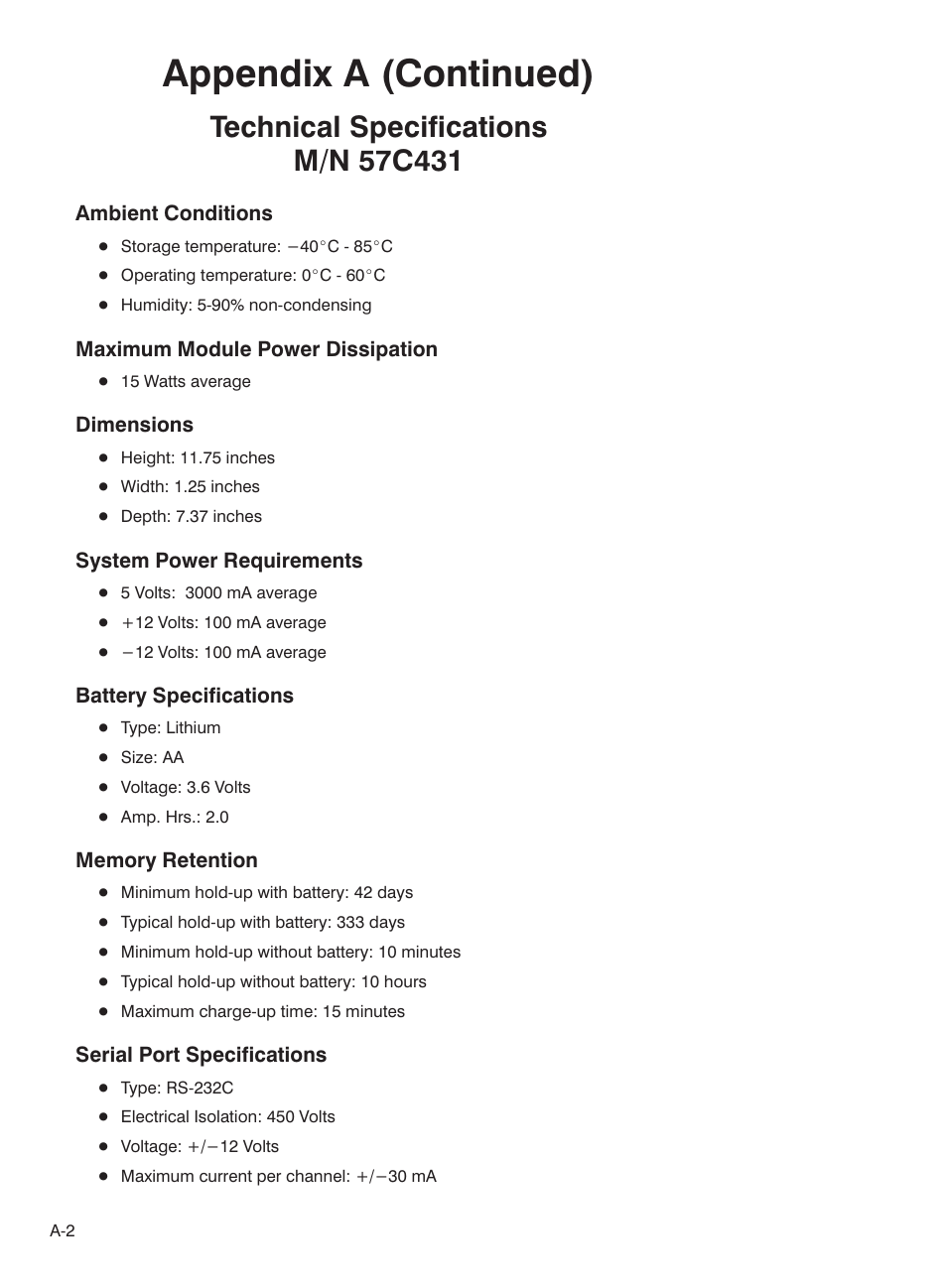 Appendix a (continued) | Rockwell Automation 57C435 Processor Module, AutoMax User Manual | Page 36 / 60