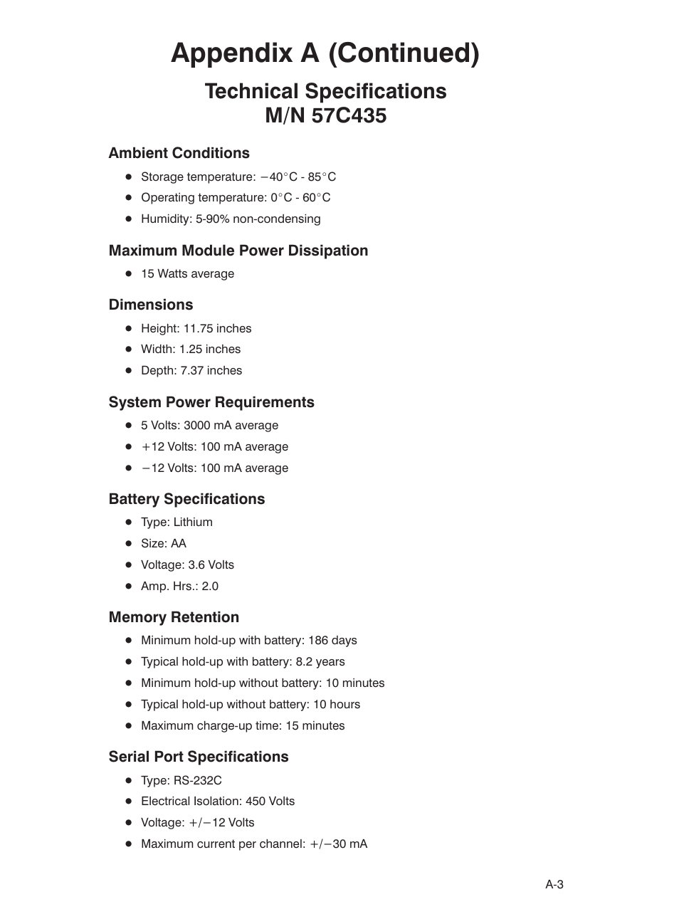 Appendix a (continued) | Rockwell Automation 57C435 Processor Module, AutoMax User Manual | Page 37 / 60