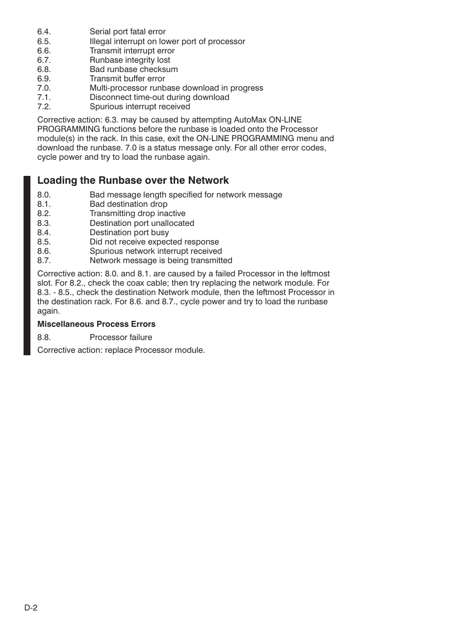 Loading the runbase over the network | Rockwell Automation 57C435 Processor Module, AutoMax User Manual | Page 48 / 60