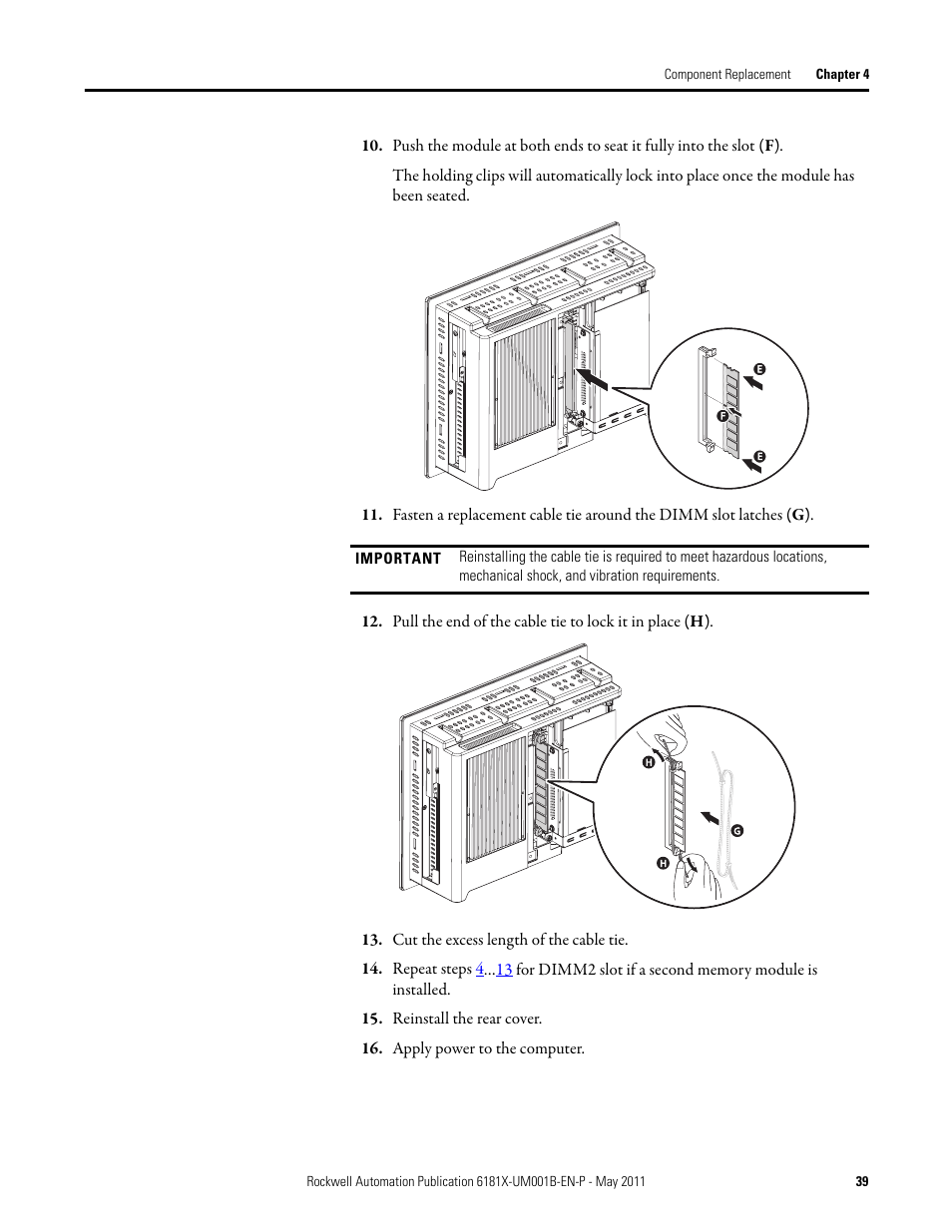 Rockwell Automation 6181X-12TPXPDC Industrial Integrated Computers for Hazardous Locations User Manual | Page 39 / 68