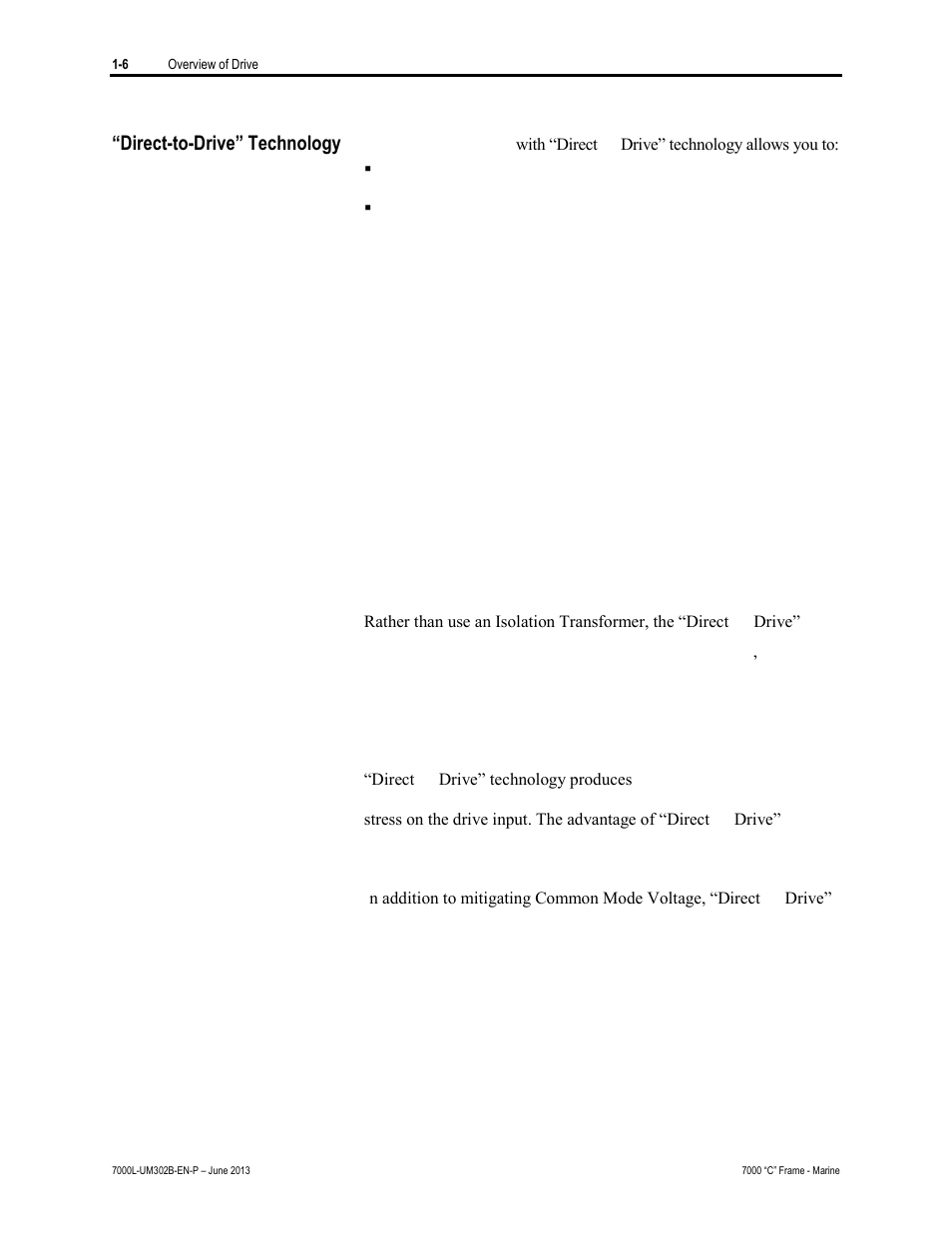 Direct-to-drive” technology | Rockwell Automation 7000L PowerFlex 7000 Medium Voltage AC Drive C Frame - Marine User Manual | Page 20 / 350