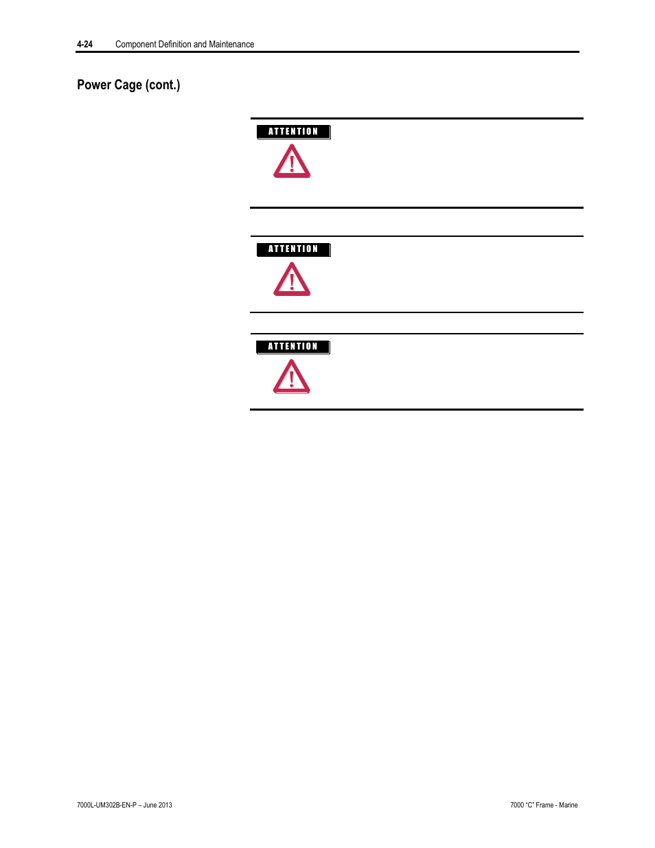 Power cage (cont.) | Rockwell Automation 7000L PowerFlex 7000 Medium Voltage AC Drive C Frame - Marine User Manual | Page 200 / 350