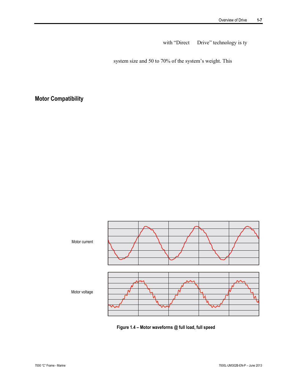 Motor compatibility | Rockwell Automation 7000L PowerFlex 7000 Medium Voltage AC Drive C Frame - Marine User Manual | Page 21 / 350