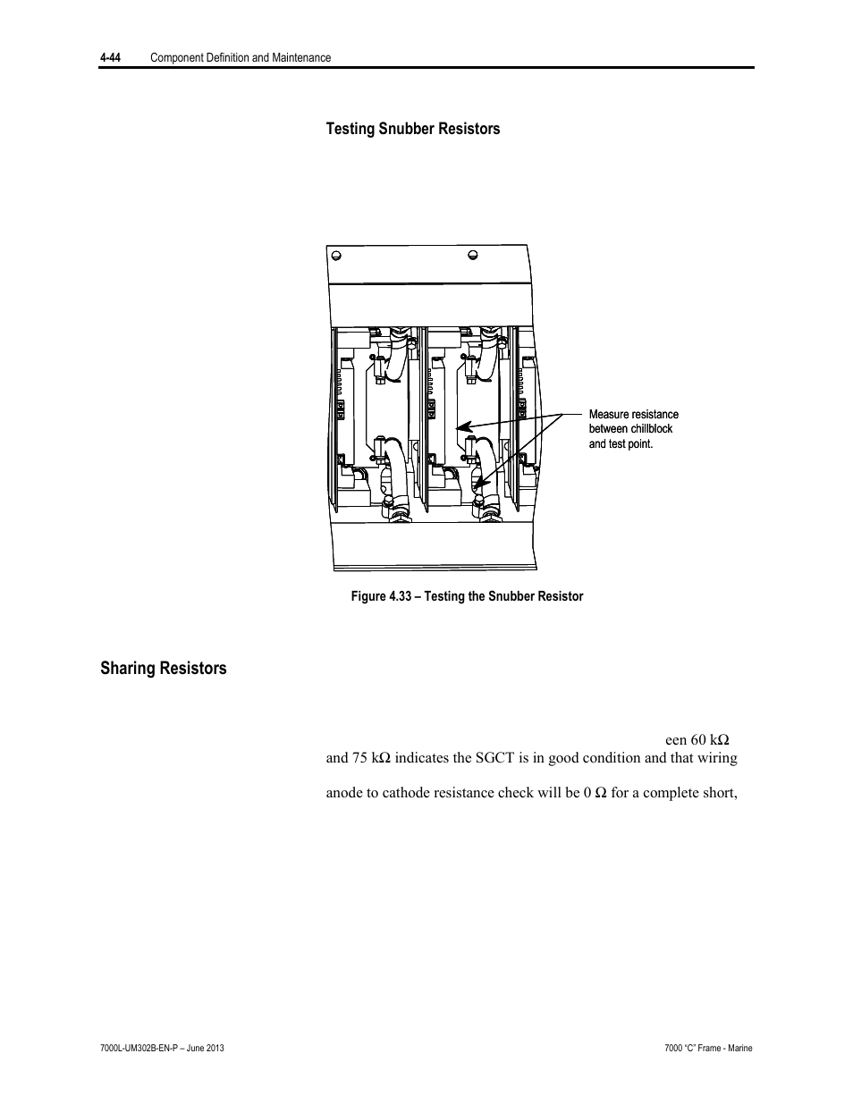 Sharing resistors | Rockwell Automation 7000L PowerFlex 7000 Medium Voltage AC Drive C Frame - Marine User Manual | Page 220 / 350