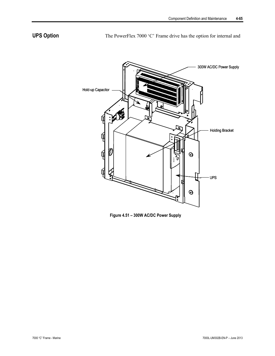 Ups option | Rockwell Automation 7000L PowerFlex 7000 Medium Voltage AC Drive C Frame - Marine User Manual | Page 241 / 350