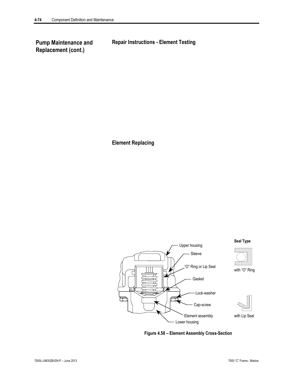 Pump maintenance and replacement (cont.) | Rockwell Automation 7000L PowerFlex 7000 Medium Voltage AC Drive C Frame - Marine User Manual | Page 250 / 350