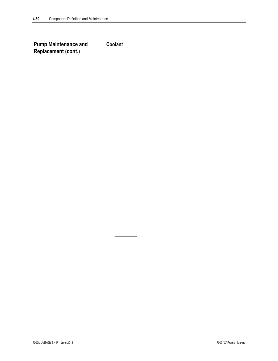 Pump maintenance and replacement (cont.) | Rockwell Automation 7000L PowerFlex 7000 Medium Voltage AC Drive C Frame - Marine User Manual | Page 256 / 350