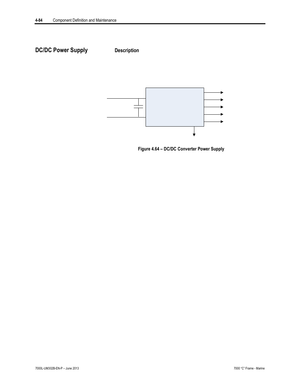 Dc/dc power supply | Rockwell Automation 7000L PowerFlex 7000 Medium Voltage AC Drive C Frame - Marine User Manual | Page 260 / 350