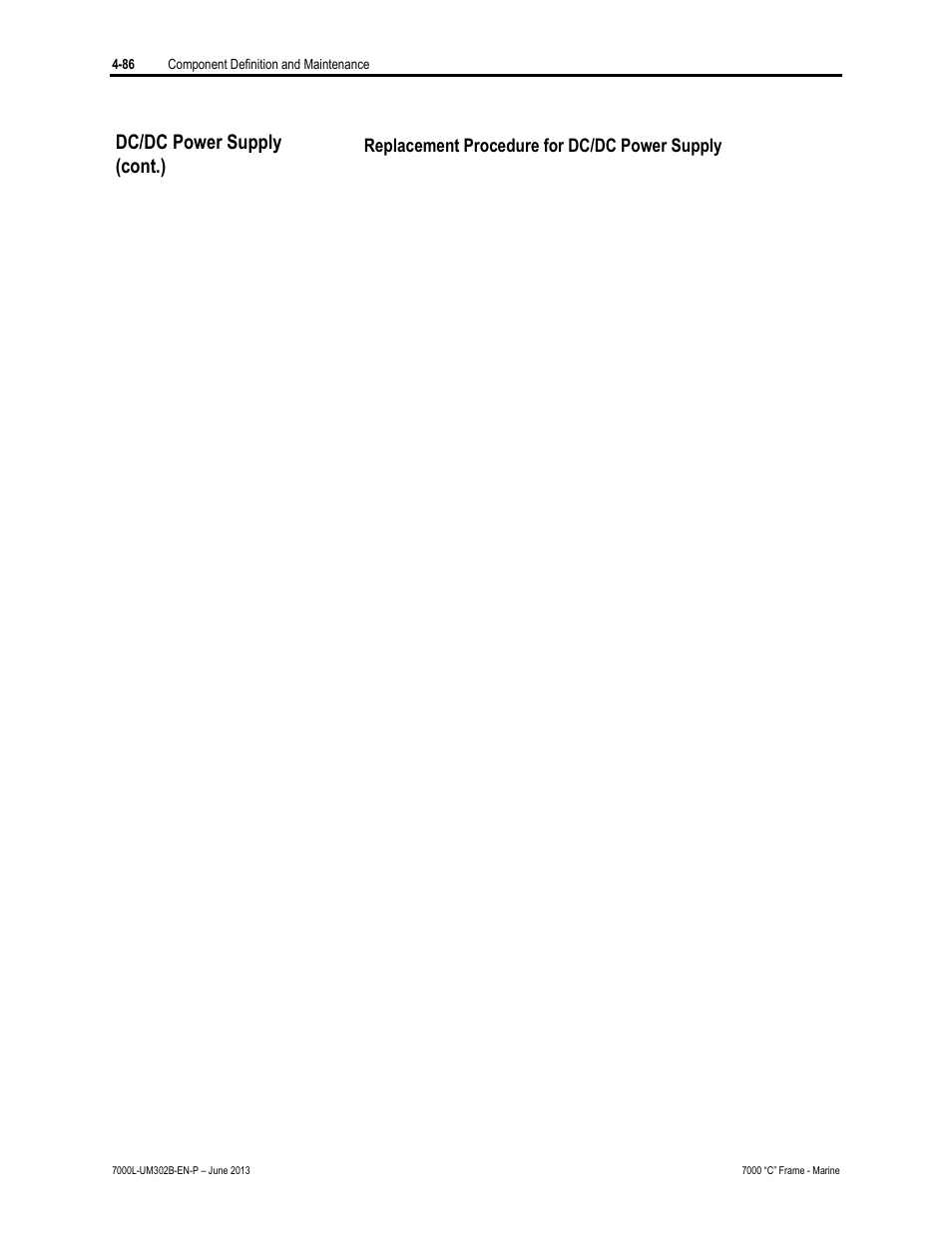 Dc/dc power supply (cont.) | Rockwell Automation 7000L PowerFlex 7000 Medium Voltage AC Drive C Frame - Marine User Manual | Page 262 / 350