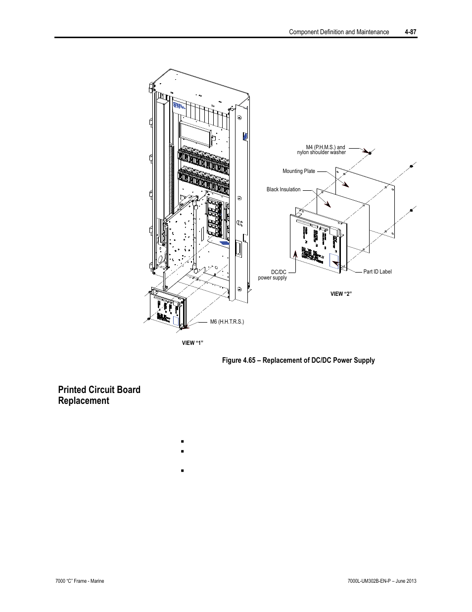 Printed circuit board replacement | Rockwell Automation 7000L PowerFlex 7000 Medium Voltage AC Drive C Frame - Marine User Manual | Page 263 / 350