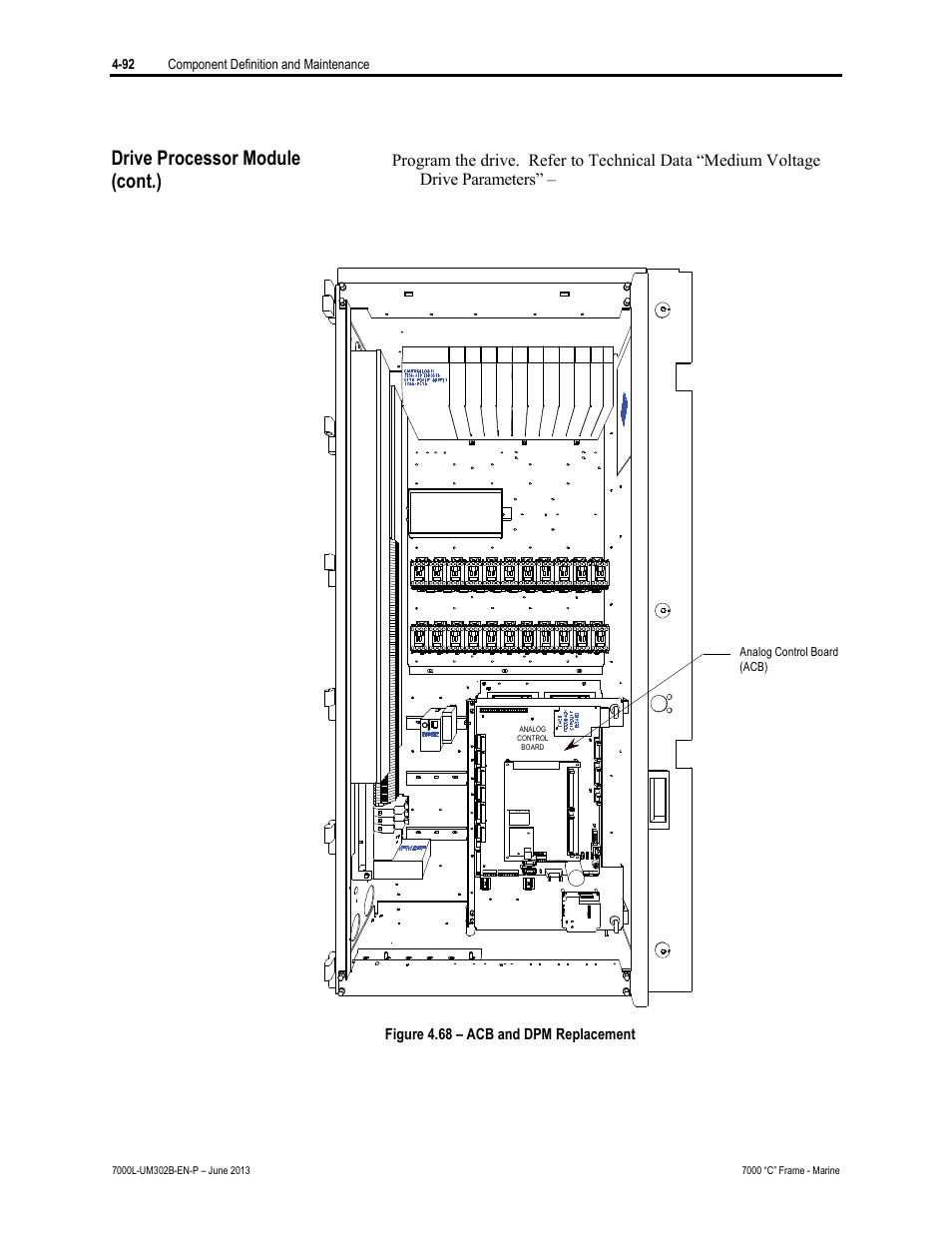 Drive processor module (cont.) | Rockwell Automation 7000L PowerFlex 7000 Medium Voltage AC Drive C Frame - Marine User Manual | Page 268 / 350