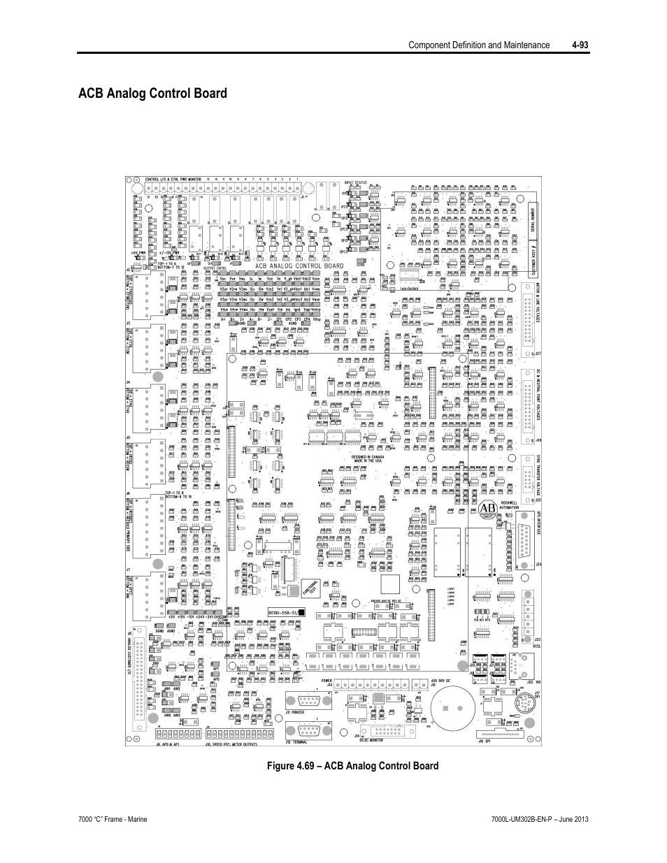 Acb analog control board | Rockwell Automation 7000L PowerFlex 7000 Medium Voltage AC Drive C Frame - Marine User Manual | Page 269 / 350