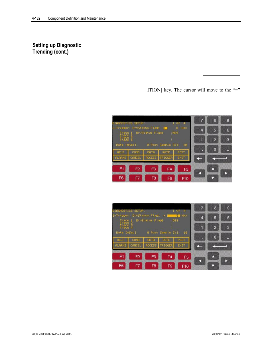 Setting up diagnostic trending (cont.) | Rockwell Automation 7000L PowerFlex 7000 Medium Voltage AC Drive C Frame - Marine User Manual | Page 308 / 350