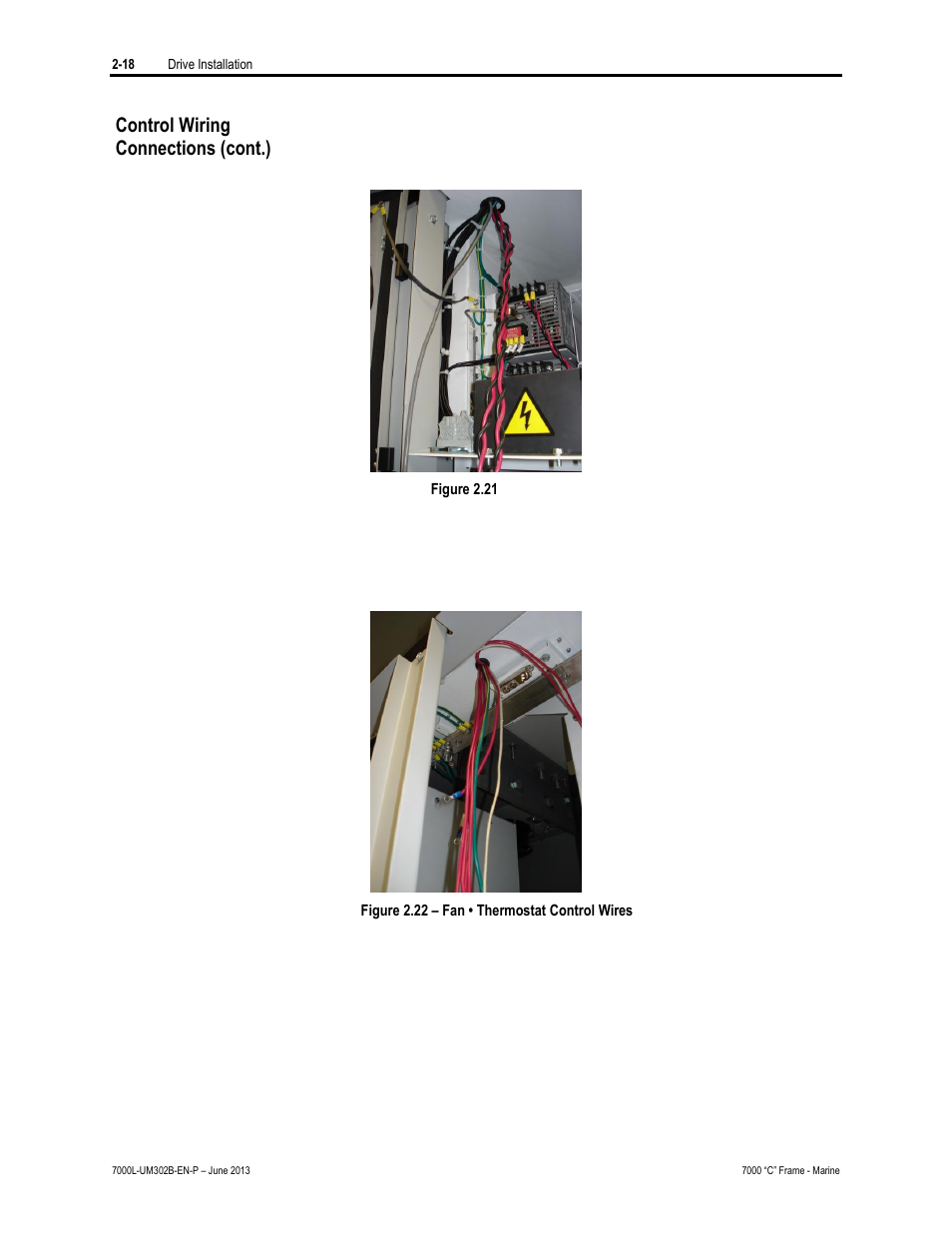 Control wiring connections (cont.) | Rockwell Automation 7000L PowerFlex 7000 Medium Voltage AC Drive C Frame - Marine User Manual | Page 48 / 350