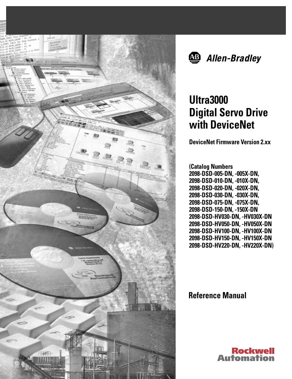 Rockwell Automation 2098-DSD-xxx Ultra3000 Digital Servo Drives with DeviceNet User Manual | 124 pages