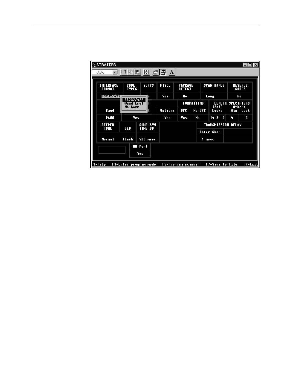 Configuration options | Rockwell Automation 2755 StrataSet Programming Software User Manual | Page 14 / 49