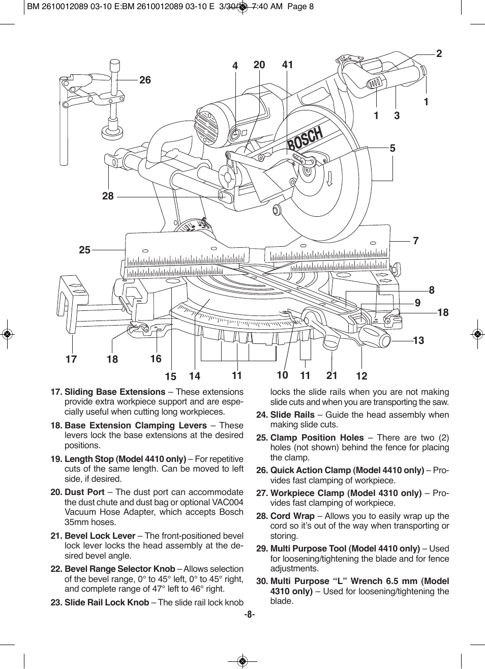 Bosch 4310 User Manual | Page 8 / 120