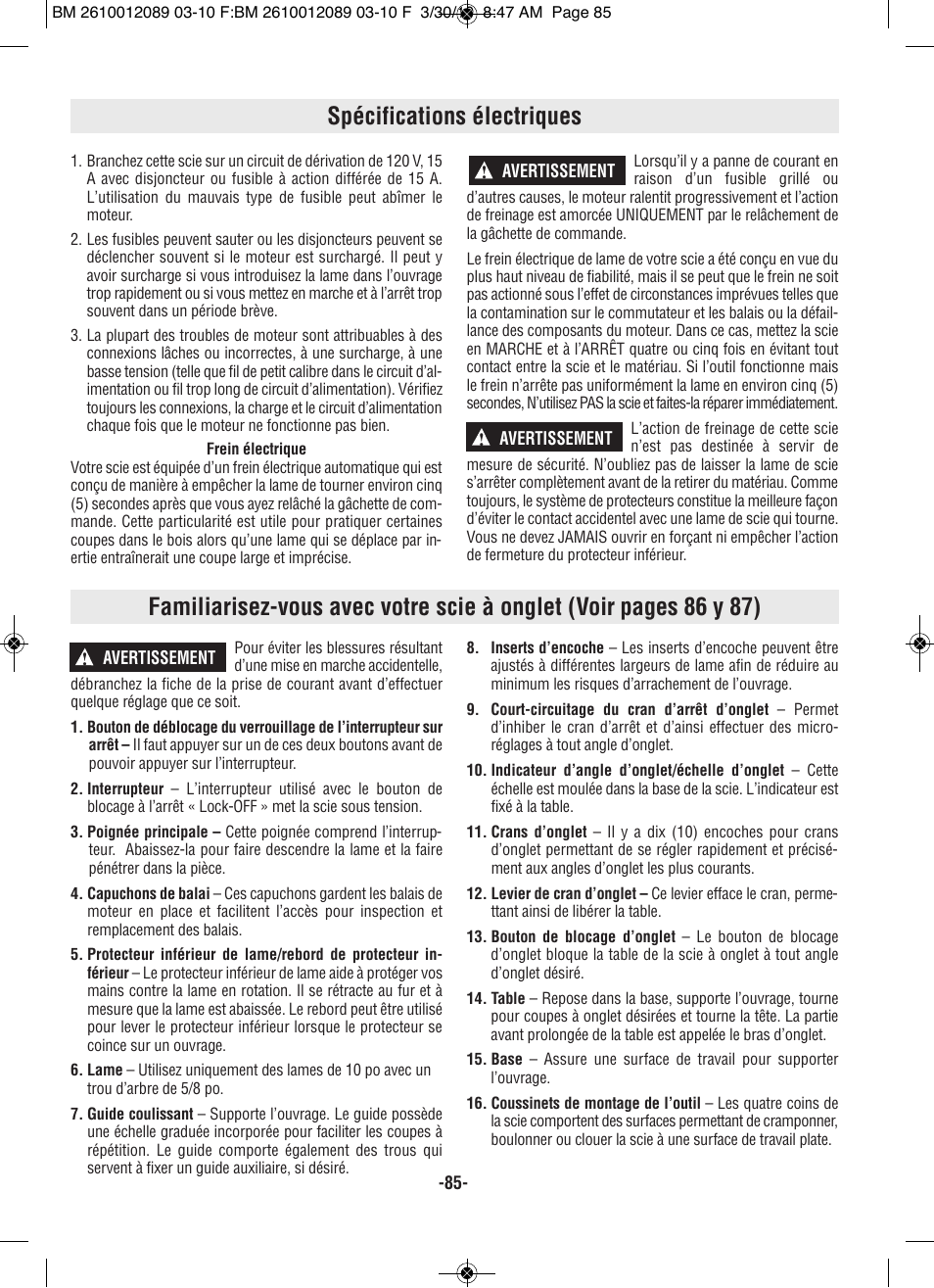 Bosch 4310 User Manual | Page 85 / 120