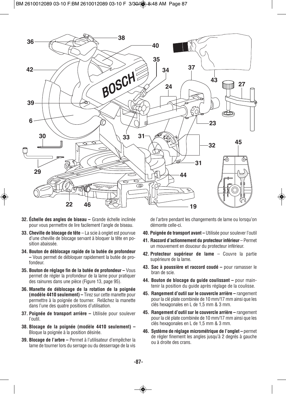 Bosch 4310 User Manual | Page 87 / 120