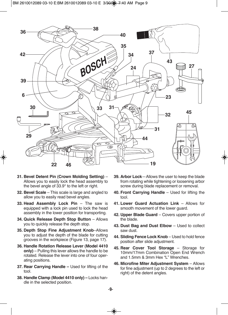Bosch 4310 User Manual | Page 9 / 120