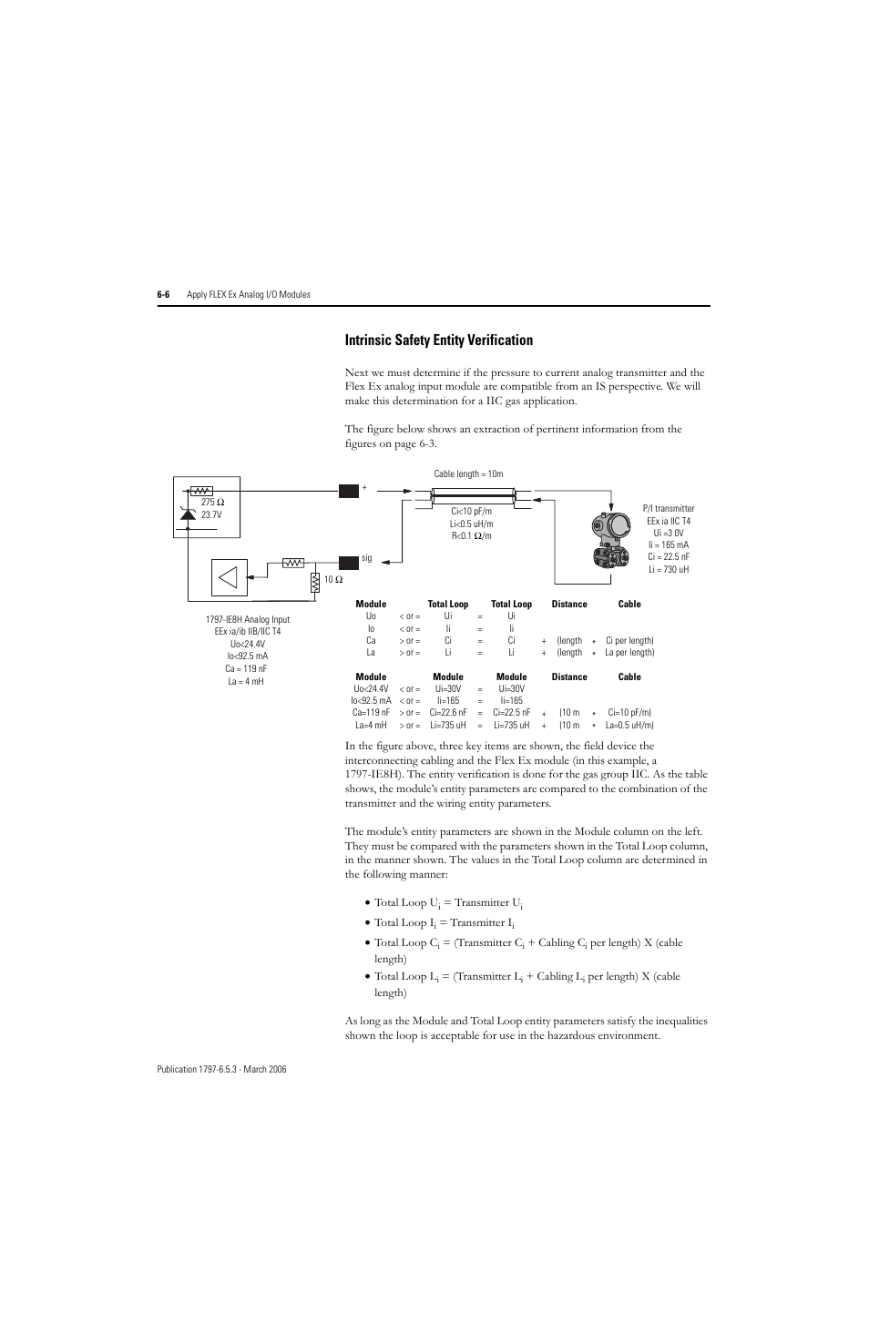 Intrinsic safety entity verification -6, Intrinsic safety entity verification | Rockwell Automation 1797-OE8H FLEX Ex HART Analog Modules User Manual User Manual | Page 104 / 196