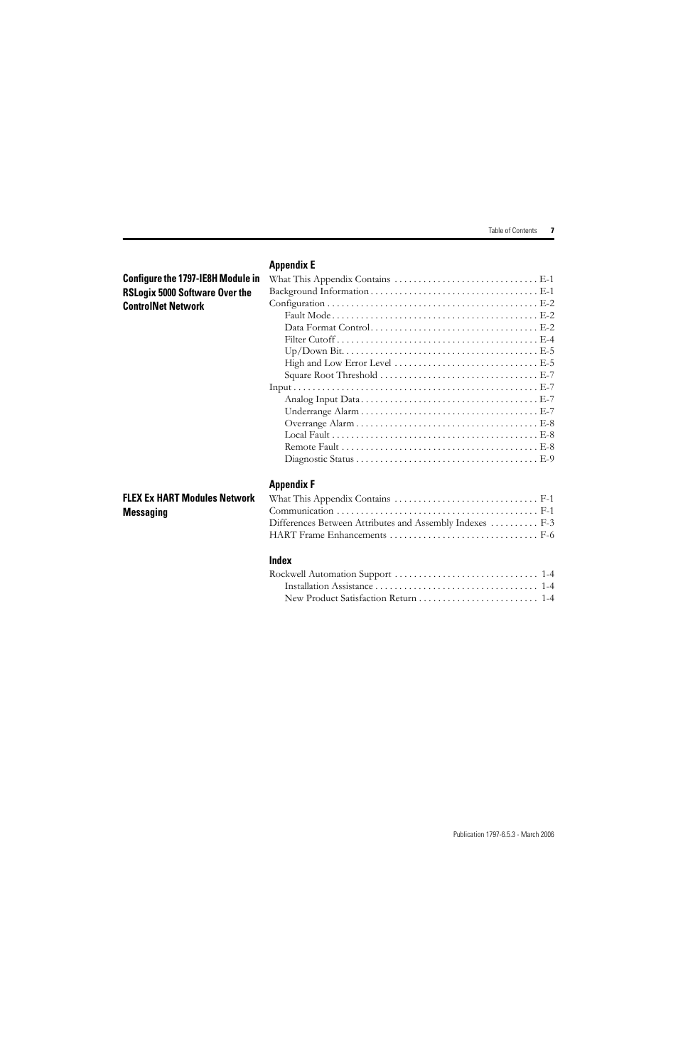 Rockwell Automation 1797-OE8H FLEX Ex HART Analog Modules User Manual User Manual | Page 11 / 196
