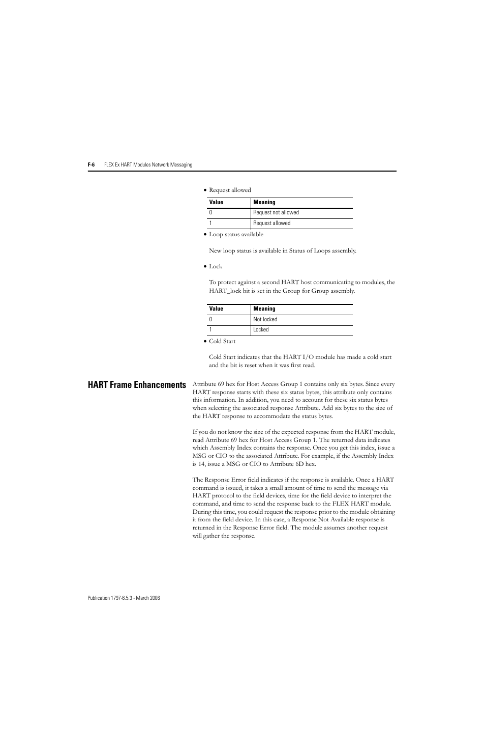 Hart frame enhancements | Rockwell Automation 1797-OE8H FLEX Ex HART Analog Modules User Manual User Manual | Page 190 / 196