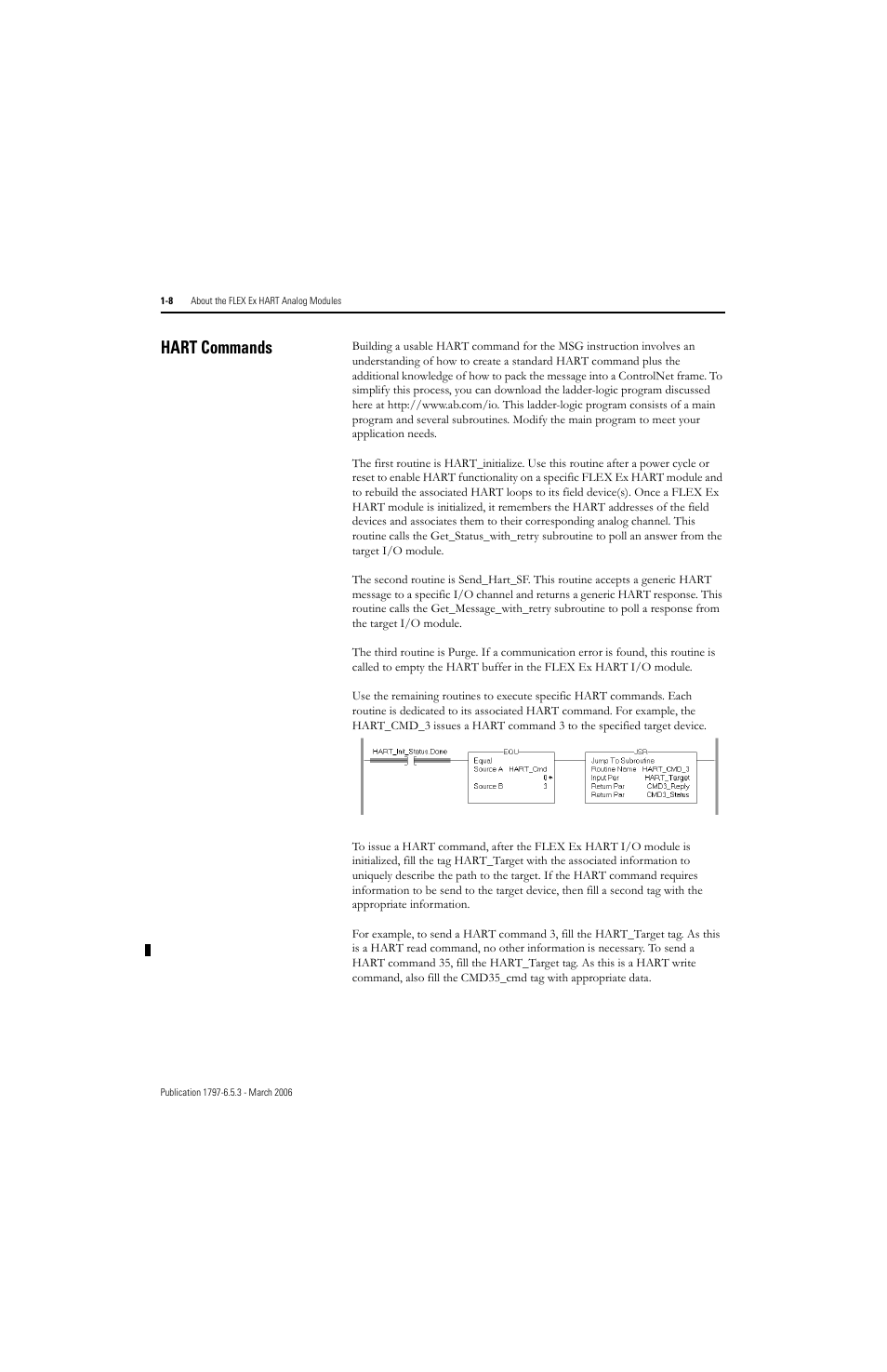 Hart commands, Hart commands -8 | Rockwell Automation 1797-OE8H FLEX Ex HART Analog Modules User Manual User Manual | Page 22 / 196